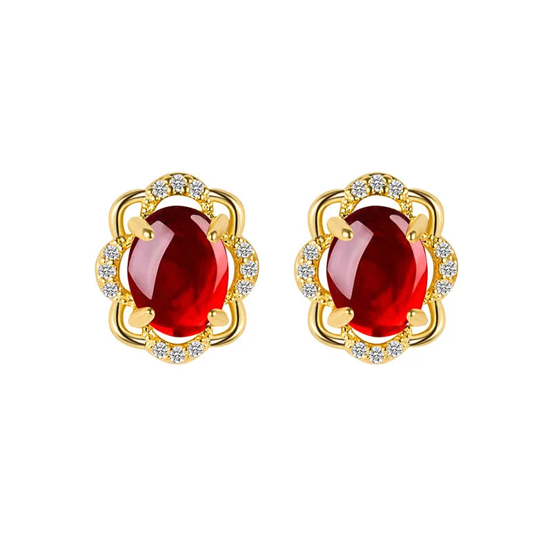 DIWENFU 10K Gold Emerald Jewelry Earrings for Women Cushion Bohemia Aretes De Mujer Bizuteria Green Topaz Stud Earrings Girls