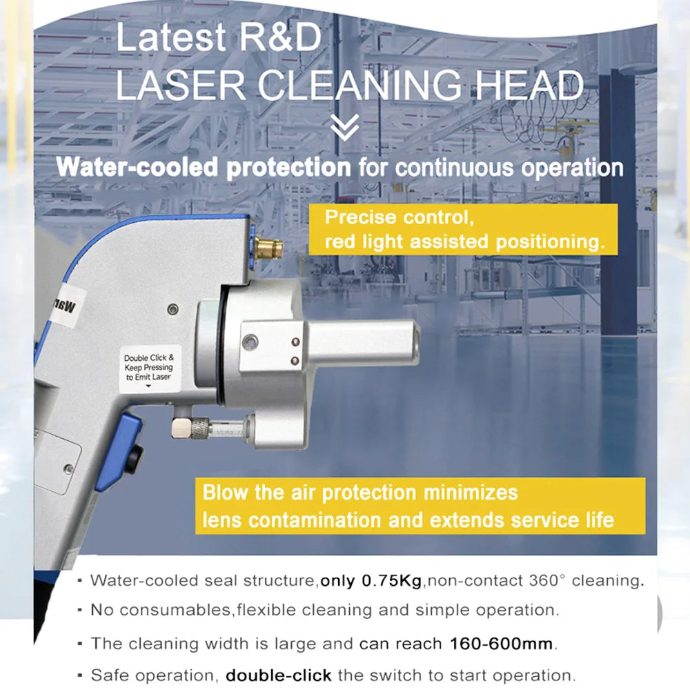 US EU Stock High Precision CW Laser Cleaner for Aerospace Components | Oxide Removal & Surface Preparation