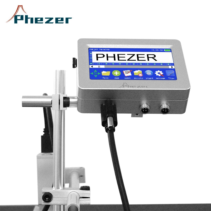 25.4mm Handheld Wireless TIJ Inkjet Printer Batch Code Logo Printer Expiry Date Metal Plastic Wood Cloth Mini Print Machine