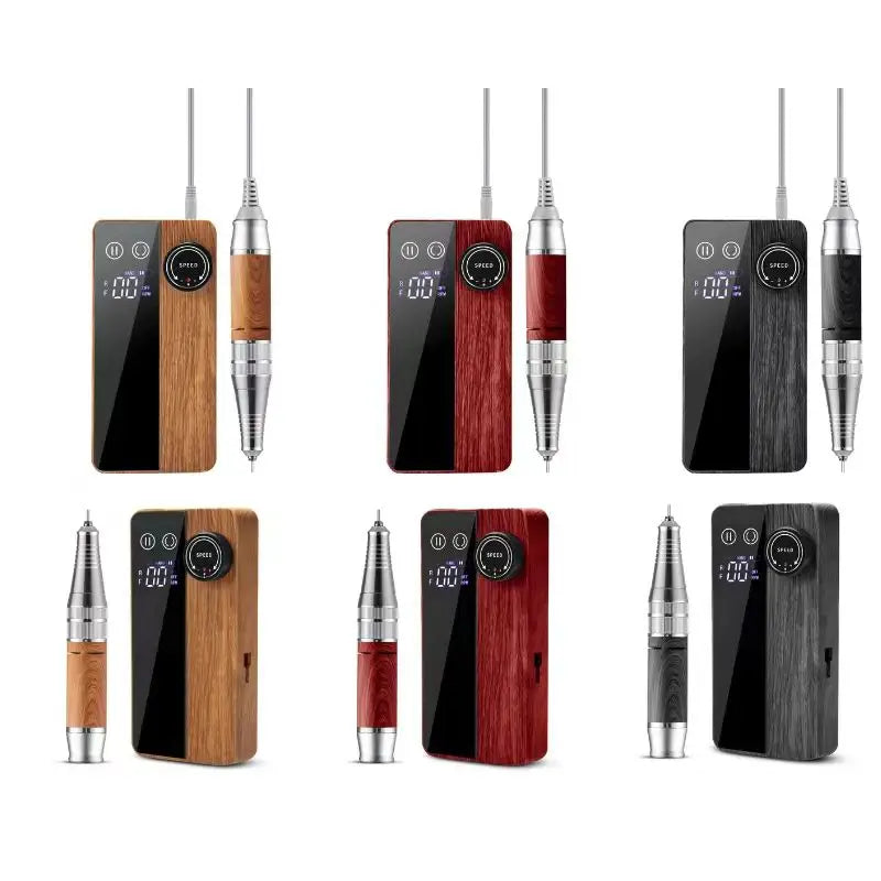 Portable Cordless Rechargeable Nail Drill Professional Strong 35000rpm Customizable Private Label