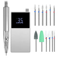 AT-NDB-012 Nail Drill E File Engrave Machine Polishing Manicre Salon Sander Rechargeable Brushless Drill Handle with 12 Bits