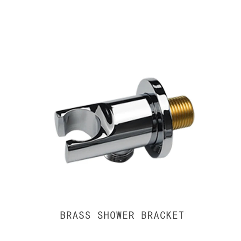 Chrome Matt Black Handshower Head 150cm Stainless Steel Shower Hose Brass Bracket Shower Head Wall Mounted Shower Accessories