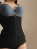 Curved Fajas Colombianas Butt Lifter Shapewear Tummy Control Panties Crotch With Zipper