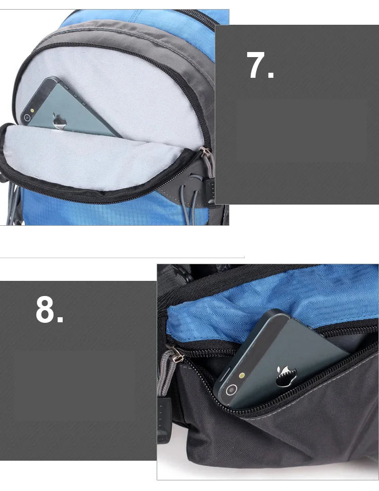 40L Outdoor Climbing Mountaineering Backpack Waterproof Functional Men Women Sports Bag Hiking Traveling Bag