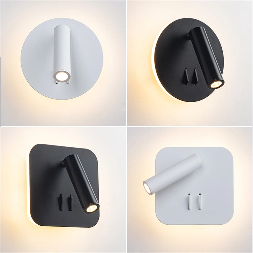 Turnable Wall Lamp With Switch Reading Lamp Bedroom Living Room Wall Lamp Desk Lamp Lighting Fixture
