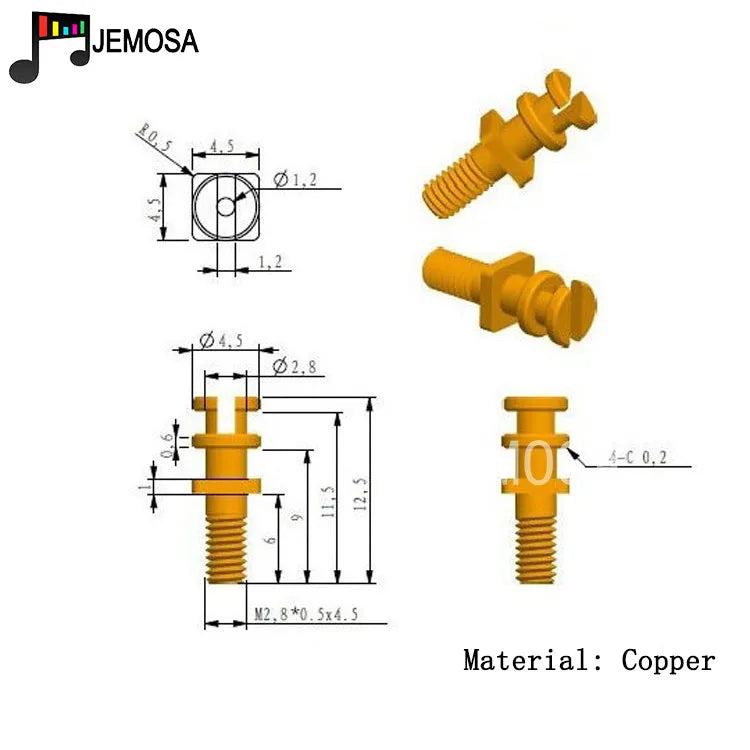 DIY Project Audio Strip Tag Board Turret Board Terminal Lug Board For Tube Amplifier DIY Kit Copper Plated Gold Turret