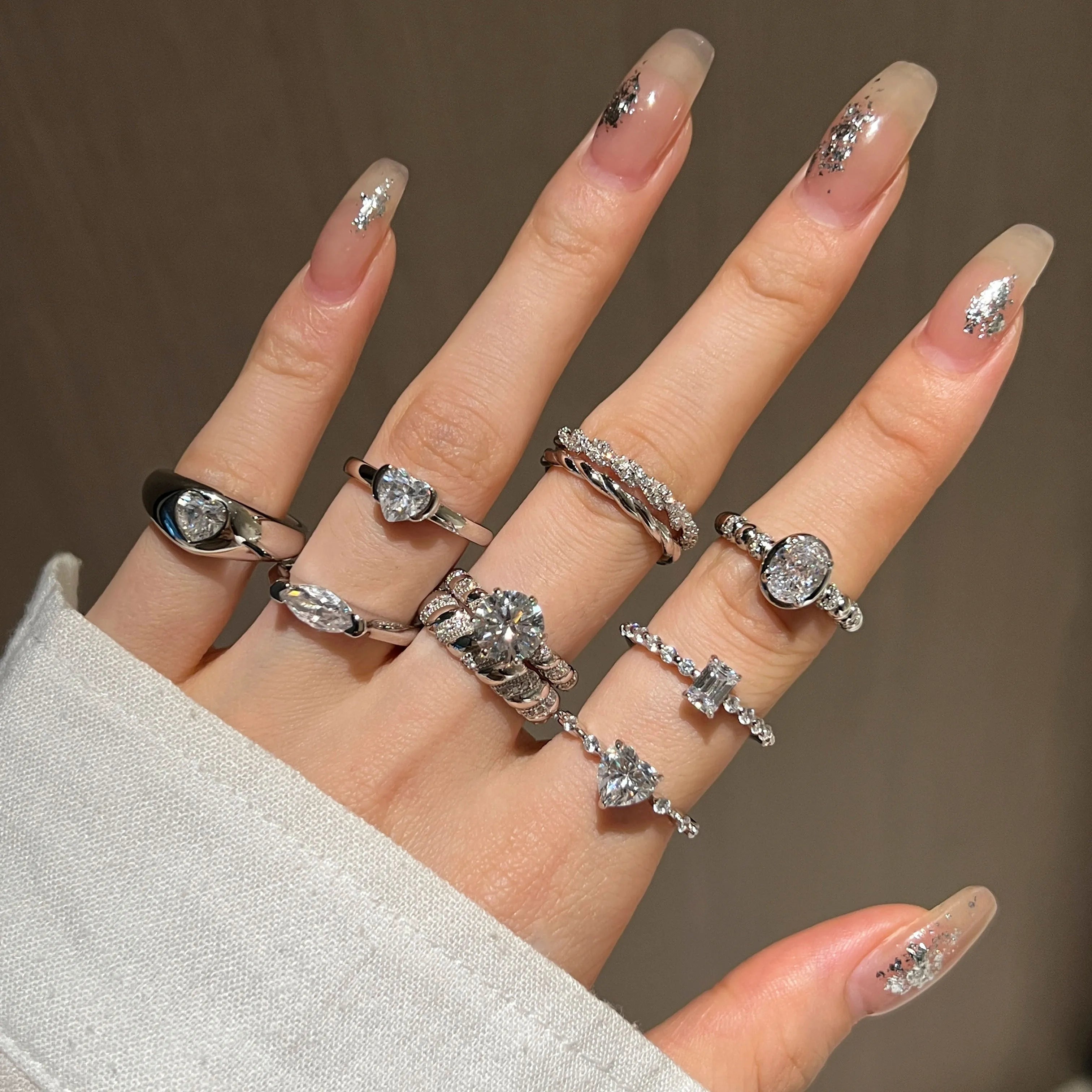 Dylam Minimalist Fade Free 18K Gold Plated Twisted Rope Ring Exquisite Stacked S925 Sterling Silver Rings for Women Jewelry