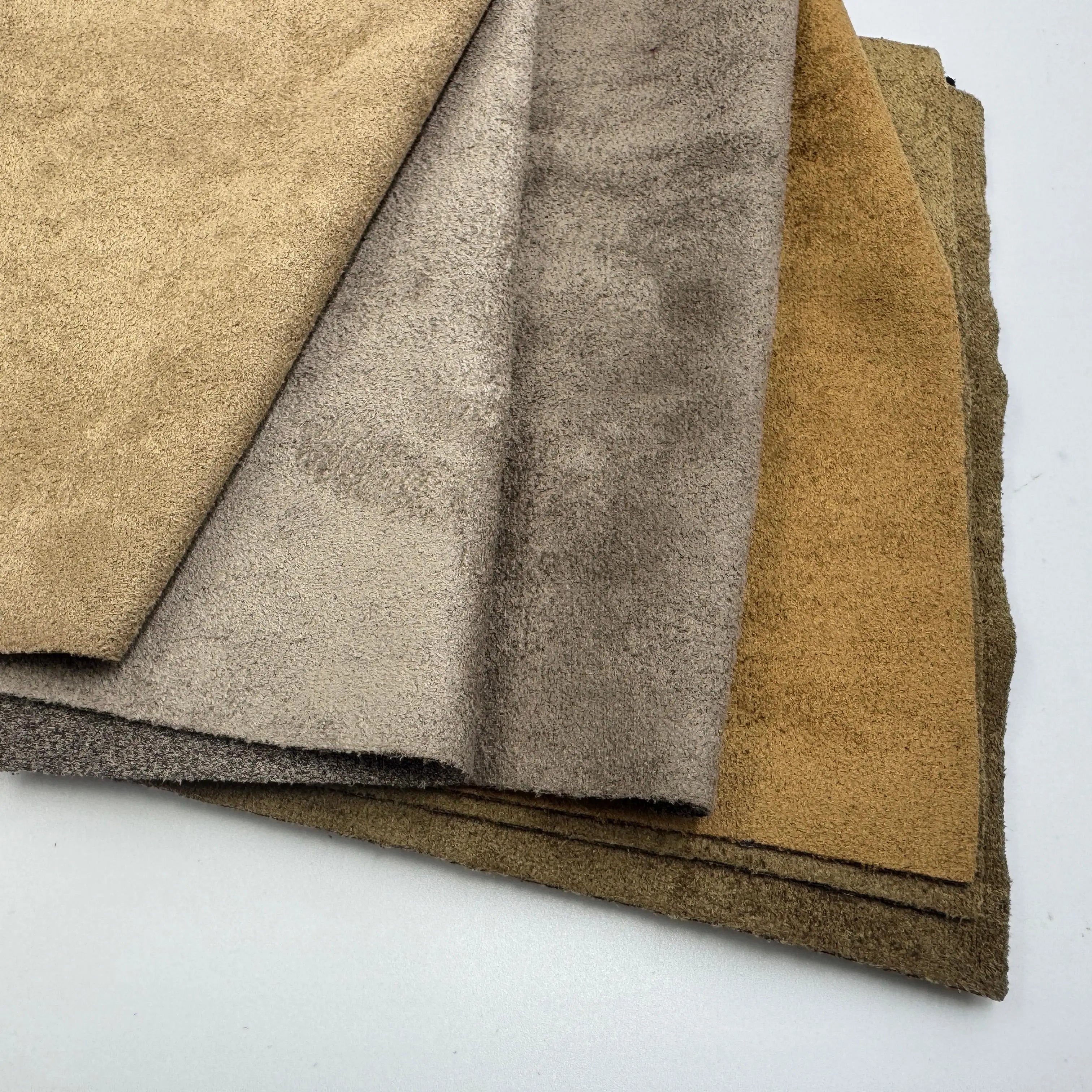 Wholesale Soft Suede Faux Leather Synthetic PU Vinyl Material Waterproof Accessories for Crafts Luggage Bags for Furniture