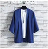 Liu Ming Custom Logo Printed 2024 Trending Summer Men Clothing Solid Color Couple Loose Cloak Shirts