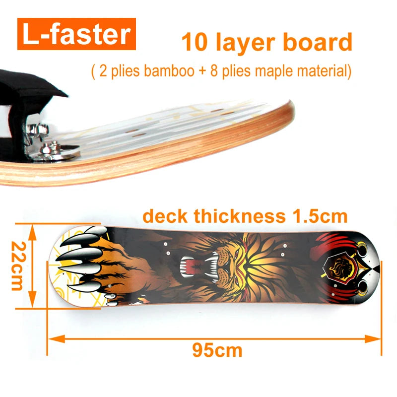 L-faster Electric Mountain Skateboard Components DIY Assemble All Terrain Skate Board With Children Like Parent-Child Activity