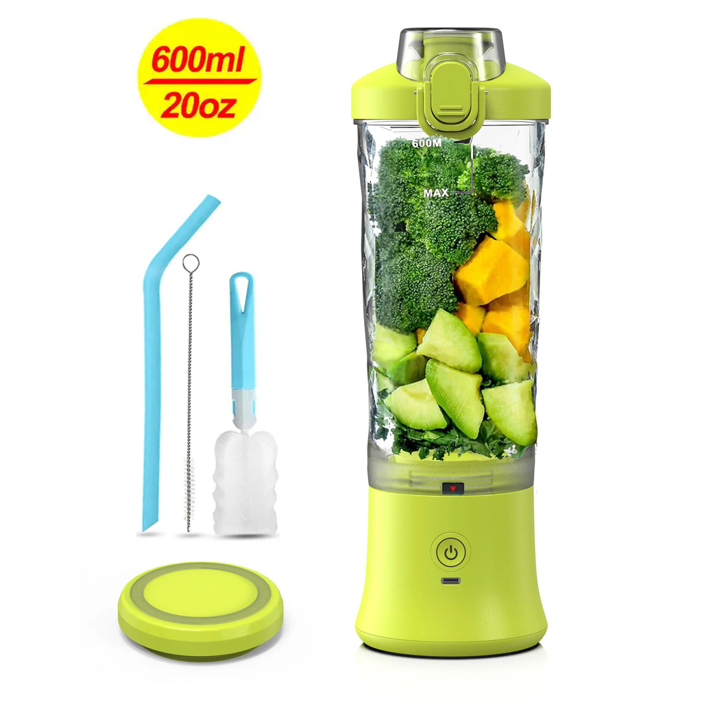 600ML Big Capacity Mini Blender Electric Rechargeable Waterproof Hand Blender Powder Juicer Portable Blender