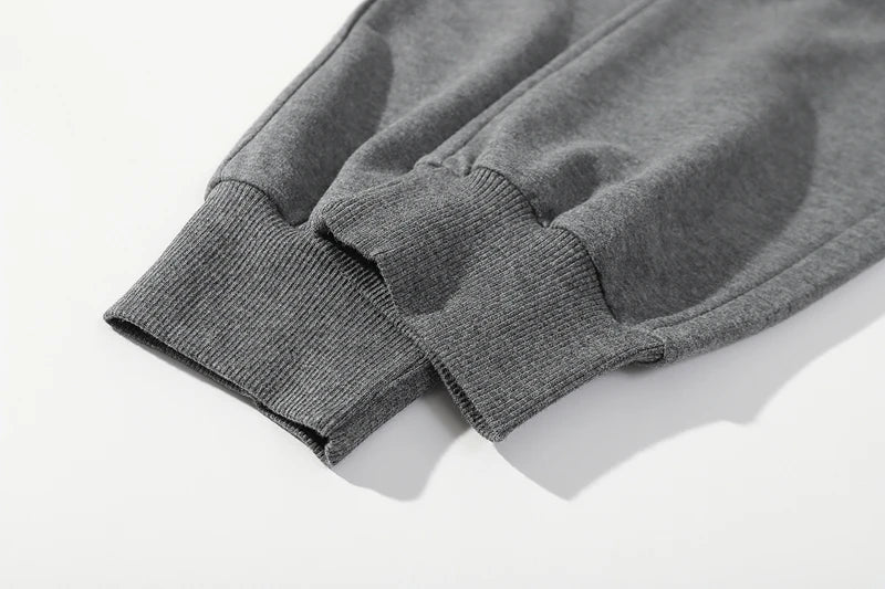 Vintage Sports Sweatpants Spring Autumn New Cotton Brown Joggers Fitness Casual Pencil Pants Loose Home Comfortable Sweatpants