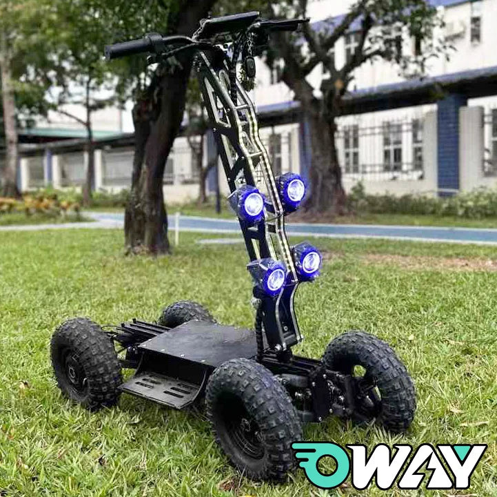 13 Inch 4 Wheel Scooter 48V 34Ah Lithium Battery 3600W Dual Motor McPherson Suspension Off-road City Electric ATV Quad 200kg