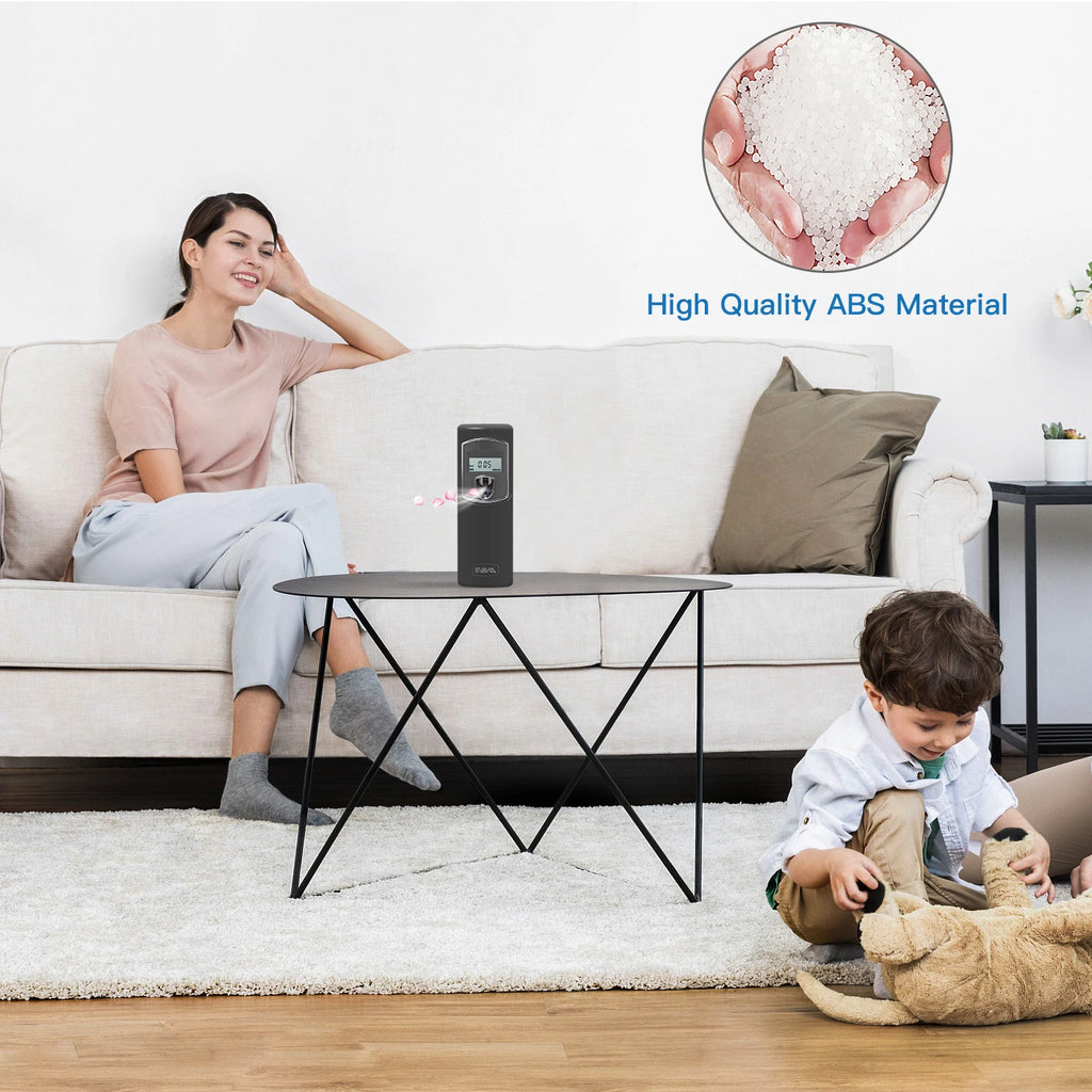 SVAVO Wall-mounted Automatic Perfume Dispenser LCD Screen Automatic Aerosol Dispenser for Toilet Bashroom Livingroom
