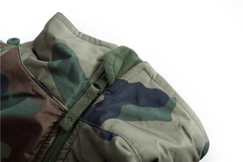 Mege Men's Tactical Jacket Coat Fleece Parka Outdoor Outwear Lightweight Gear