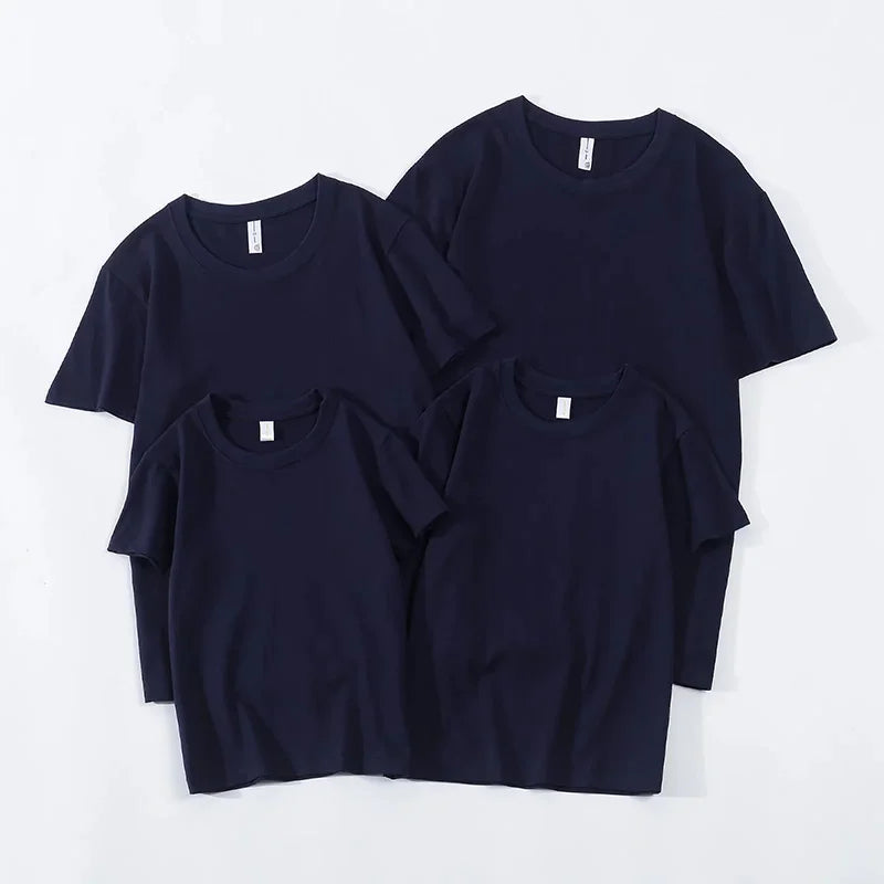 Design/Customize Logo Cotton T-shirt Men's and Women's Short Sleeved Shirt DIY Personalized Logo Team Advertising Top