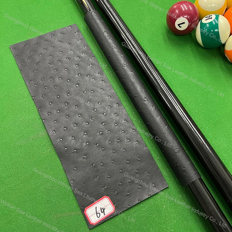 Genuine Cow Skin Pool Billiards Cue Grips Non-Slip Protective Sleeve Wrap with Different Print Pattern Genuine Leather Club Wrap