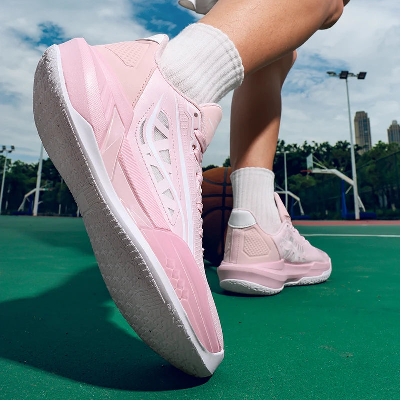 Hot Sale Running Shoes Fashionable Non-slip Men's Sports Shoes Cushioning Breathable Basketball Shoes