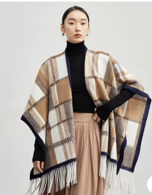 2026 New Women's  Shawl Wraps Soft Open Front Poncho Sweater for Spring Fall Winter  Wrap Around Sweaters  Teens Winter Sweater