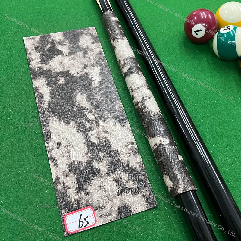 Genuine Cow Skin Pool Billiards Cue Grips Non-Slip Protective Sleeve Wrap with Different Print Pattern Genuine Leather Club Wrap