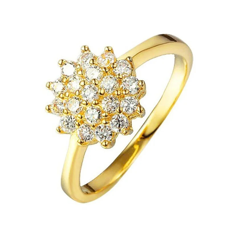 14K Gold 1.5 Carats Diamond Ring for Women Luxury Engagement Bizuteria Anillos Gemstone 14K Yellow Gold Diamond Wedding Ring Box