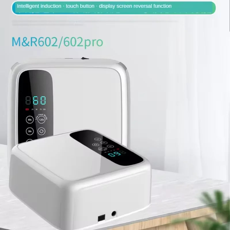 2024 Rechargeable 72W UV LED Nail Lamp Cordless Wireless Nail Gel Lamp Battery Power Supply Available EU UK US Plugs Plastic