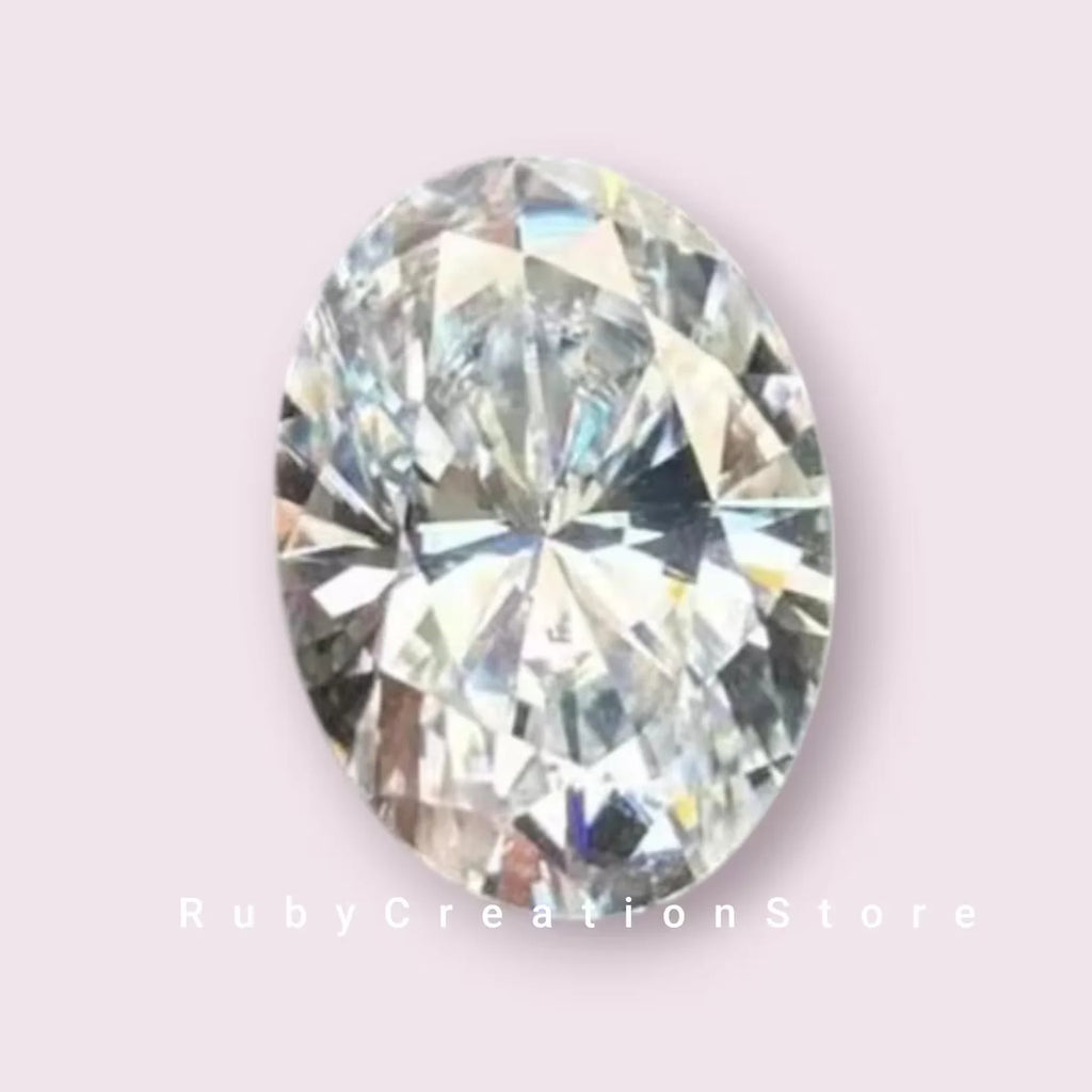 Classy & Cute Oval Cut White Moissanite Loose Stone VVS1 Clarity D Color Excellent Cut 3x5mm for Jewelry Making
