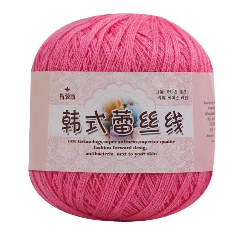Korean Handmade Knitted Sweater Coaster Jacket DIY Baby Pure Cotton Yarn Carded Dyed Anti-Pilling