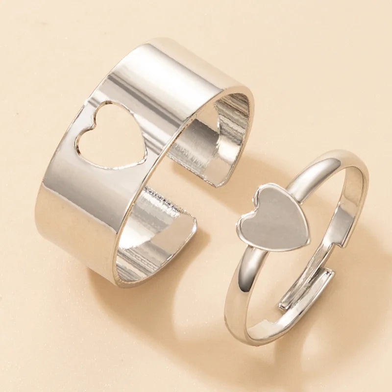 Trendy Gold Butterfly Rings for Women Men Lover Couple Rings Set Friendship Engagement Wedding Open Rings N2203181