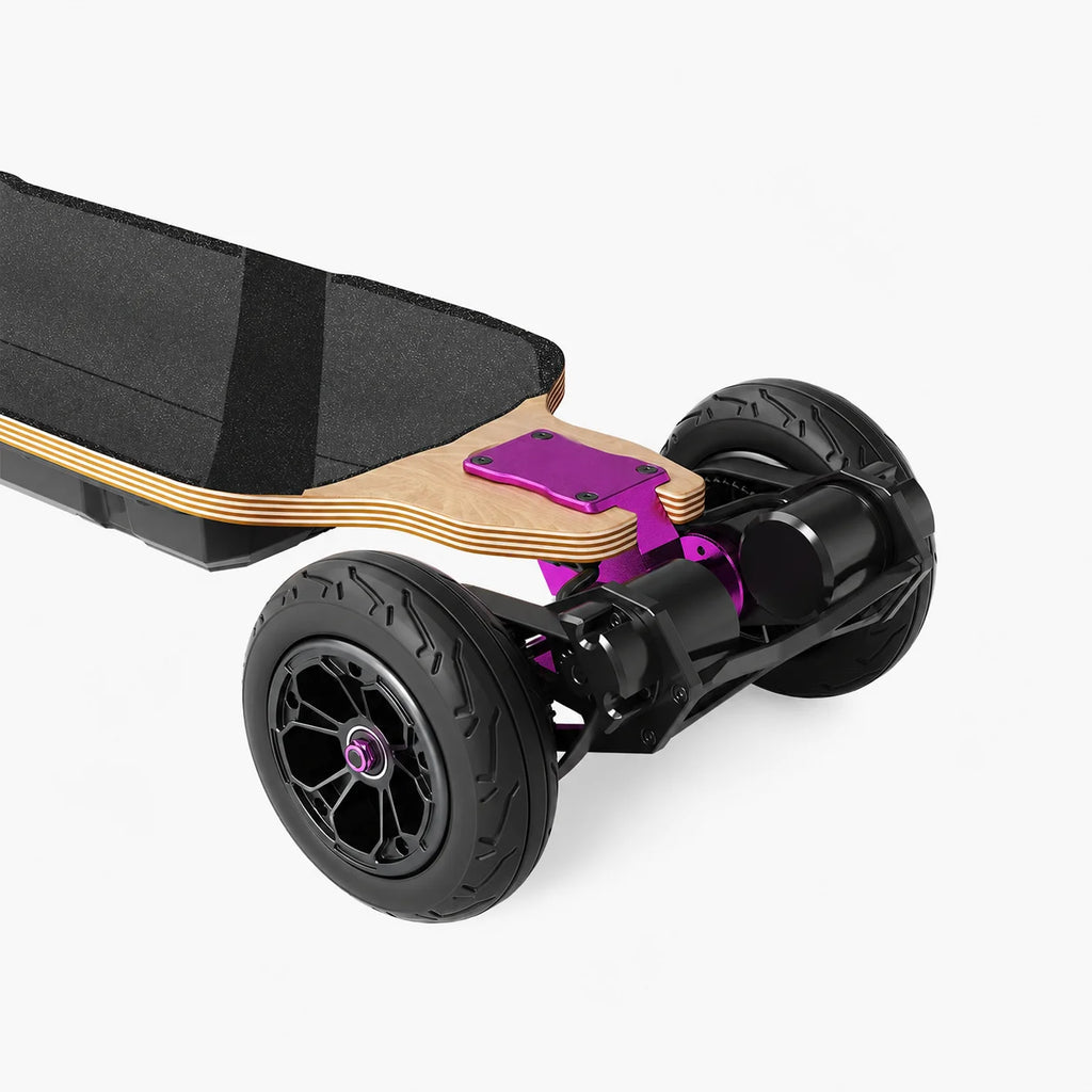 Dual for 4500W Hub Motor All-Terrain Electric Longboard Wood Deck 160x55mm Pneumatic Tire CNC RKP Truck 648/864Wh Battery Max