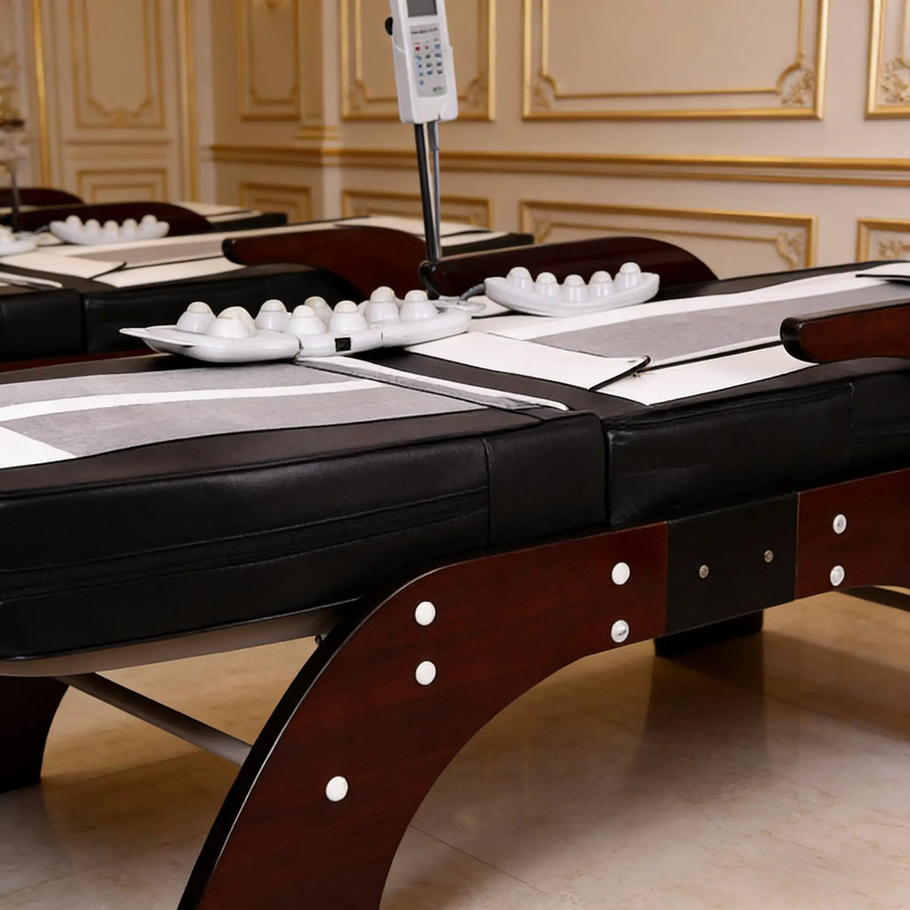 Advanced Therapeutic Full Body Therapy Functions High-End Korean Technology Jade Massage Bed for Wellness Clinics and Spa Center