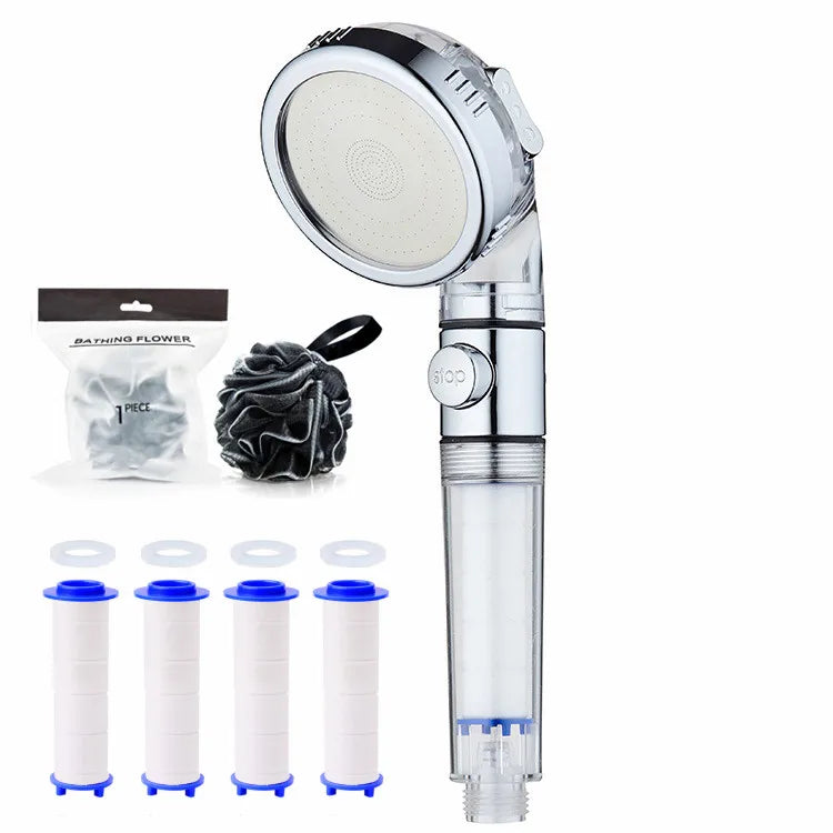Wholesale 3 Functions Chrome Plated Shower Head Handheld Spray Showerheads