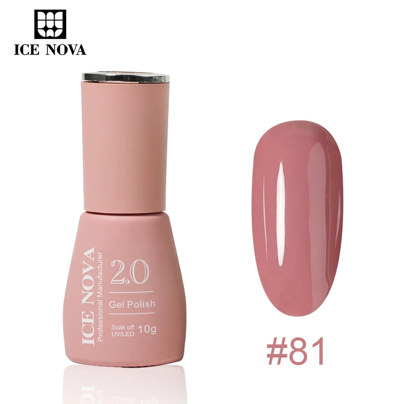 ICE NOVA Nails Gel Polish Set 8 Colours Professional Uv Gel Nail Kit 10ml Long Lasting Box for Hema/TPO Free Nail Supplies Salon