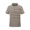 2024 Men's Trend Striped Printed Pullover Polo Shirts Stripe Polo Knit Sweater 200g Polo Sublime