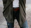 Bat Sleeve Large Knitted Cardigan Sweater Women's Outer Coat Solid Color Knit