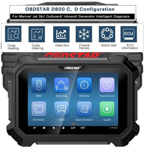 OBDSTAR D800 C/D Package New Generation Device for Marine (Inboard/ Generator) Intelligent Diagnosis Scanner
