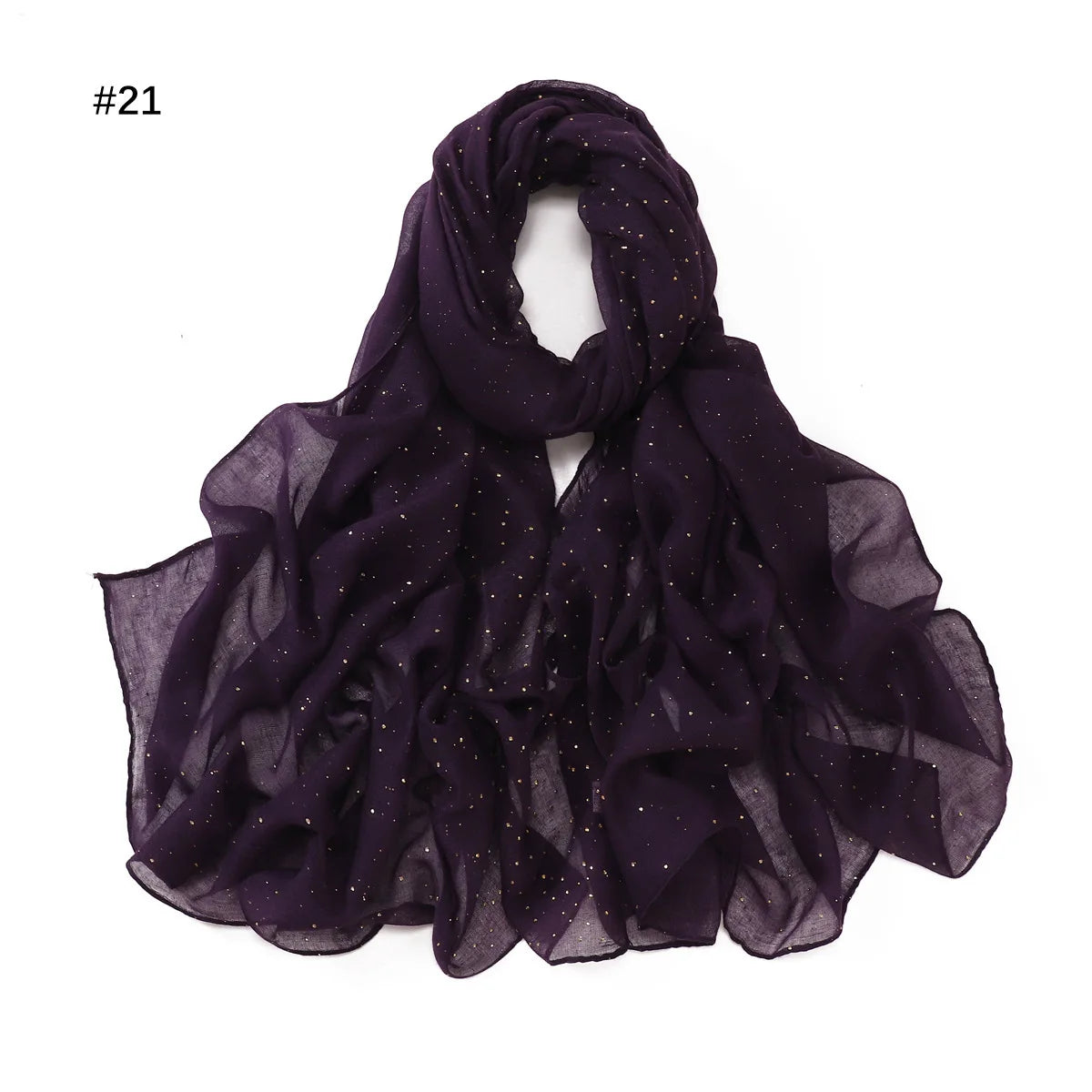Zifeng OME Travel Photo Art Pure Color Full Star Hot Diamond Cotton Linen Monochrome Cape Scarves & Shawls
