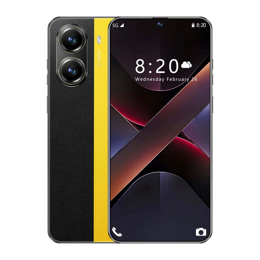 Popular Cellphone X7 Pro 5G Smartphone 7.3\" HD Display 8000mAh Deca Core Real 108MP Dual SIM Mobile Phones 16GB/1TB ROM Phone