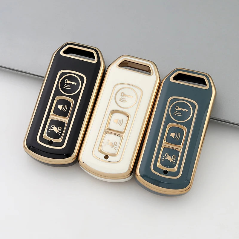 Premium Soft TPU Car Key Case Cover Shell for Honda Motorcycle PCX150 Click Vario 350 Ns125la Key Rings Keychain Bag Factory