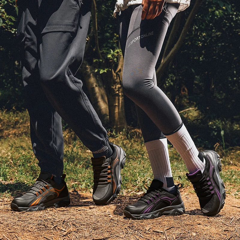 Low MOQ Brand Logo Custom Professional Men Blank Mesh Breathable Sports Hiking Shoes Anti-slip Safety Outdoor Boots for Women