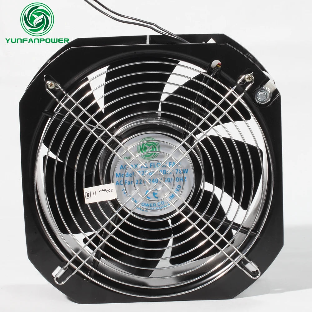 225mm Metal Blade AC Cooling Fan/ac Axial UPS Fan /22580 mm 9inch 380v Volt Fan