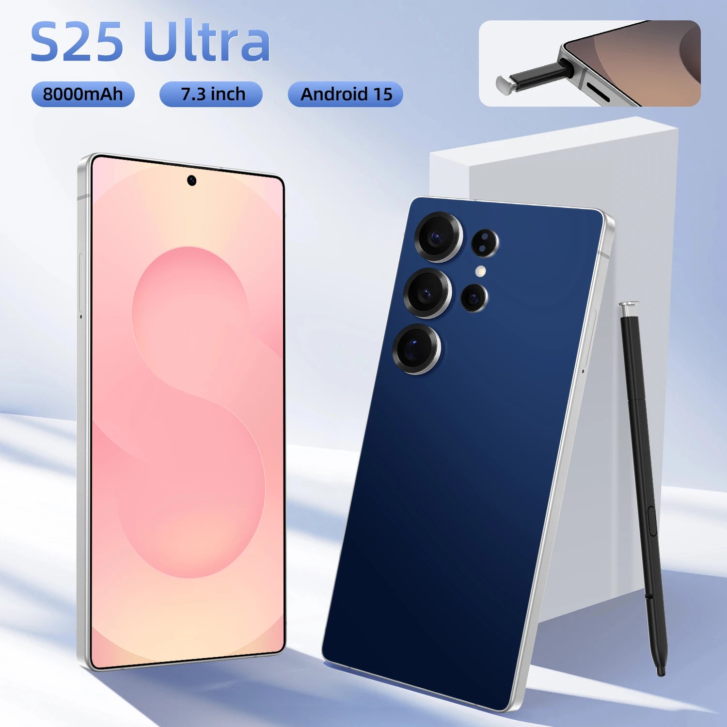 S25 Ultra Android 14 Smartphone 7.3 Inch HD Screen 12GB+512GB 5G 108MP 120W Deca Core CPU Original & Unlocked Express Shipping