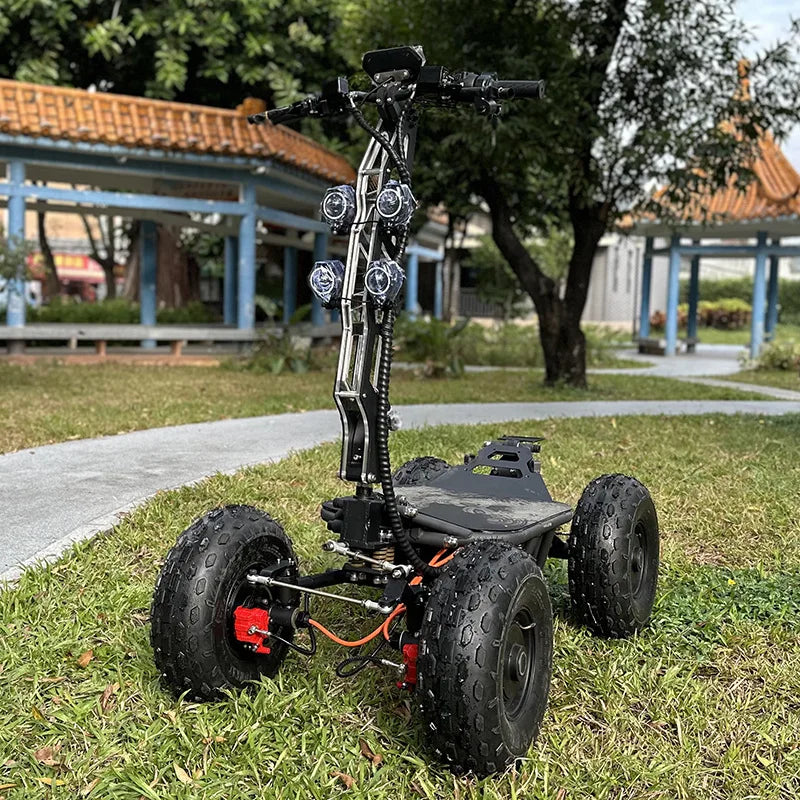 Four Wheel Drive Road ATV Beach Car Electric Scooter Off-Road Large High Power All Terrain Vehicle Foldable 500kg Load Capacity