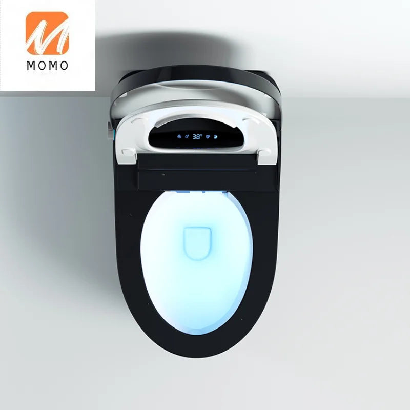 Automatic flushing without water tank integrated black electronic intelligence
