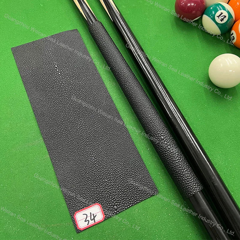 Genuine Cow Skin Pool Billiards Cue Grips Non-Slip Protective Sleeve Wrap with Different Print Pattern Genuine Leather Club Wrap