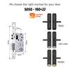 Tediton Smart Locks for Front Door Digital Electric Keyless Aluminum Alloy Fingerprint Tuya Smart Door Lock