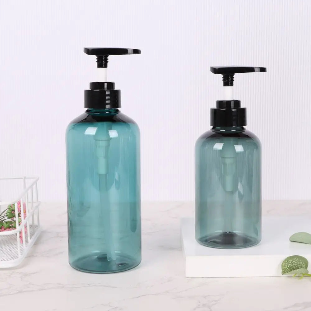 300/500ml Refillable Clear Empty Bottle Soap Dispenser Shower Gel Shampoo Dispenser Bottles Press Pump Lotion Bottle Reusable