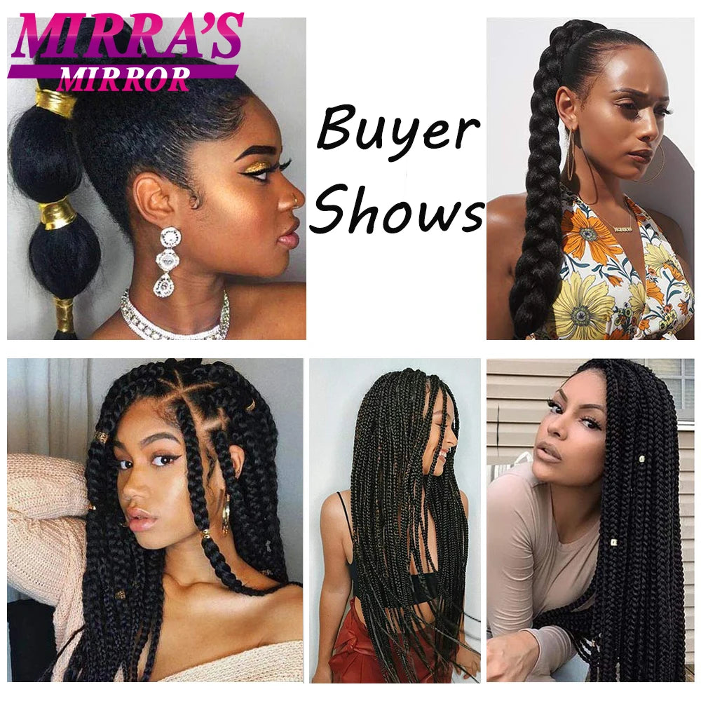 Synthetic Braiding Hair Brown Ombre Hair Extensions Professional Braid Hair for Crochet Twist Braids Soft Yaki Texture