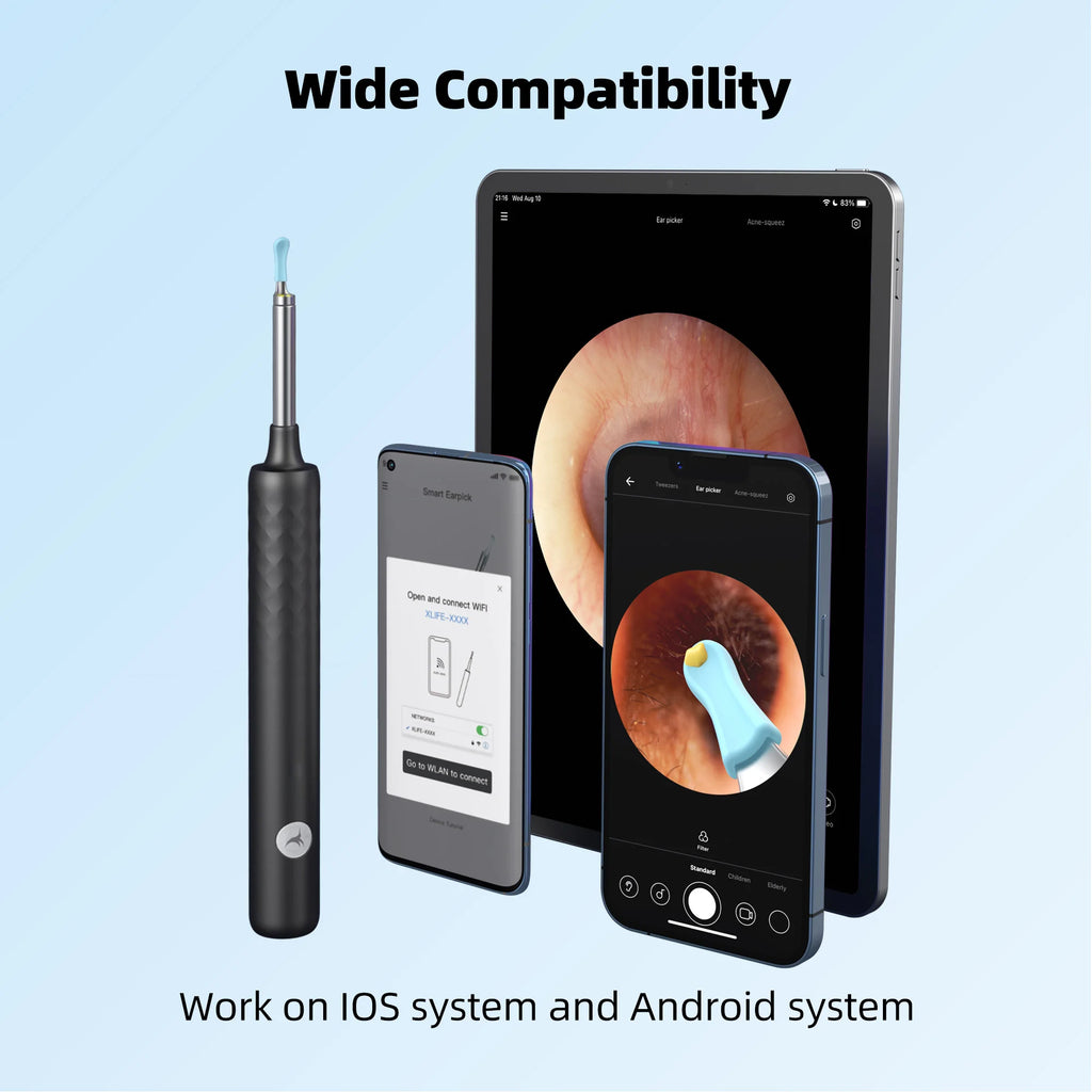For R1 Hot Visual Ear Endoscope Ear Cleaner with HD 1920x1080P 30fps 3-Axis Gyroscope Camera-Product Entry Into CVS Pharmacy