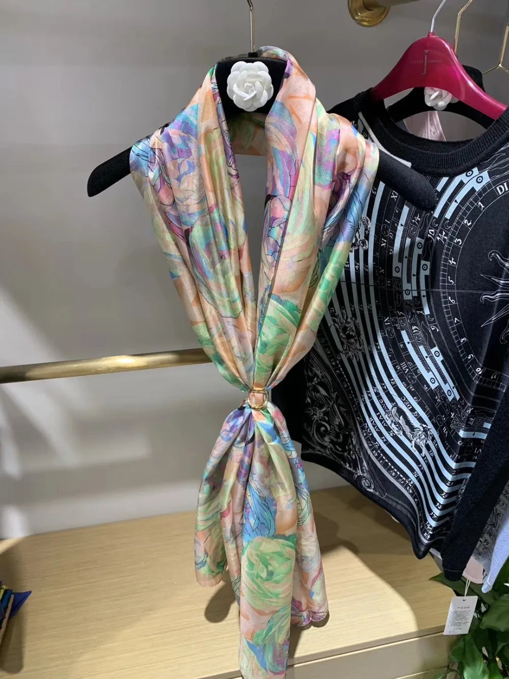 BYSIFA| Ultralarge Spring Fall 100% Mulberry Silk Scarf Beach Wrap Brand Female Long Scarves New Red Floral Silk Scarf Shawl
